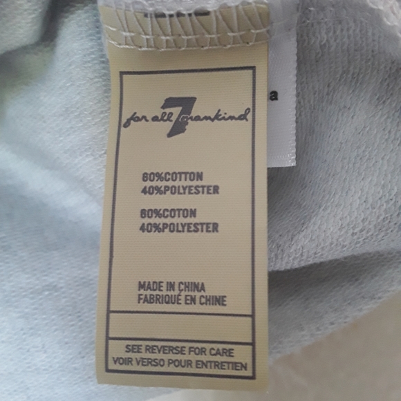 7 for all Mankind girls lace up tee sz 6x - Picture 3 of 8